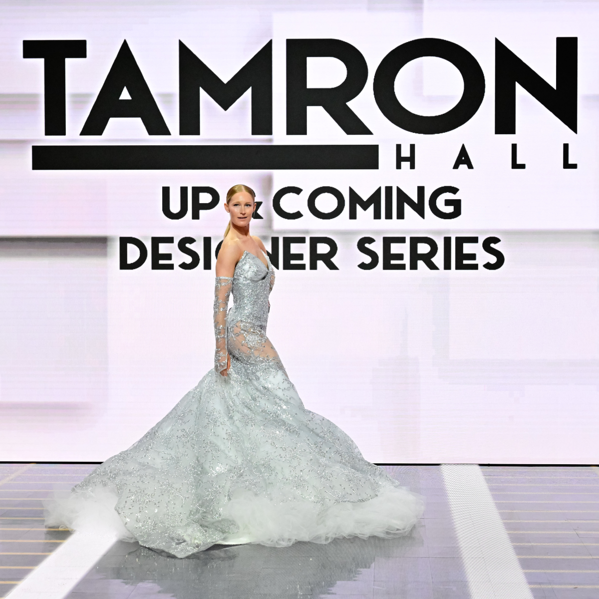 Metallic Lace Mermaid Couture Gown